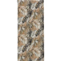 Kwantum Behang Merel Bruin