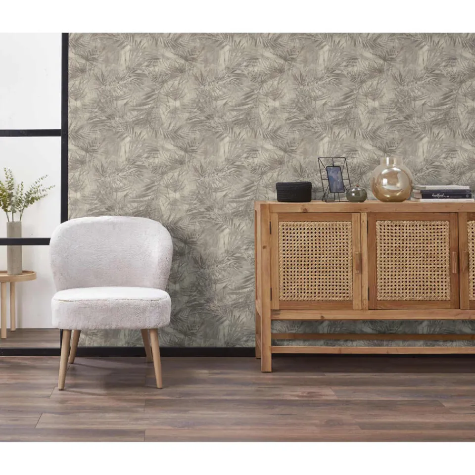 Kwantum Behang Mila Taupe