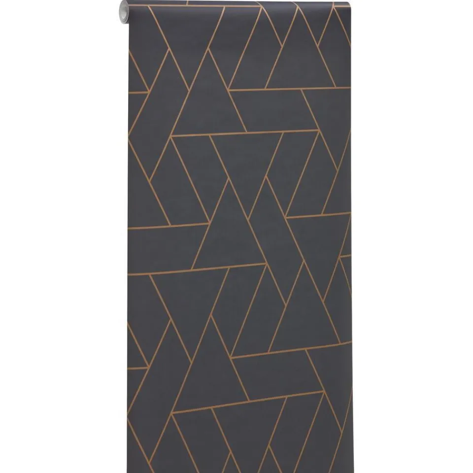 Kwantum Behang Ties Antraciet