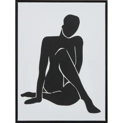 Kwantum Canvas Woman Zwart