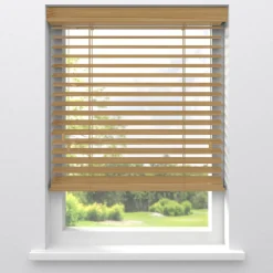 Kwantum Fenstr Bamboe Jaloezie Wietze Honing 50mm