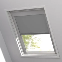 Kwantum Fenstr Dakraam Rolgordijn Dave Grijs Verduisterend