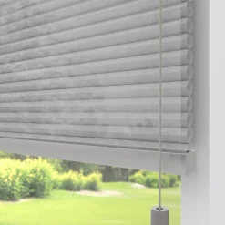 Kwantum Fenstr Dubbel Plissé Jana Grijs Lichtdoorlatend