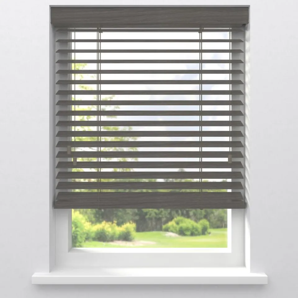 Kwantum Fenstr Houten Jaloezie Jens Licht Grijs 50mm