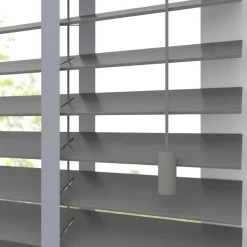 Kwantum Fenstr Houten Jaloezie Wouter Midden Grijs 50mm