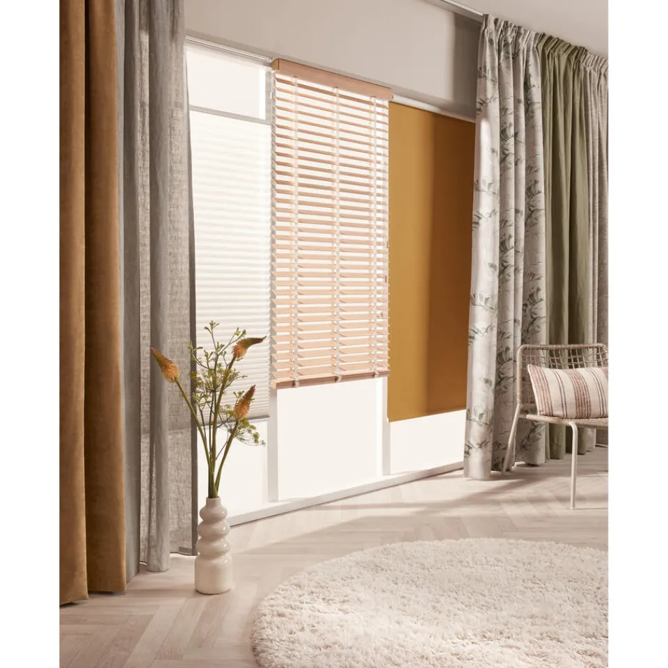Kwantum Fenstr Plissé Fenna Cappucino Transparant