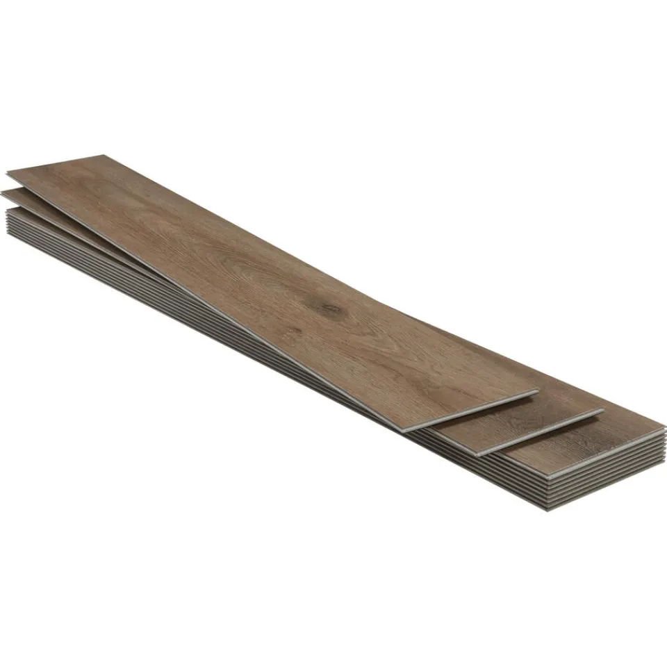 Kwantum 2in1 Klik PVC Fender Eiken Met Geïntegreerde Ondervloer