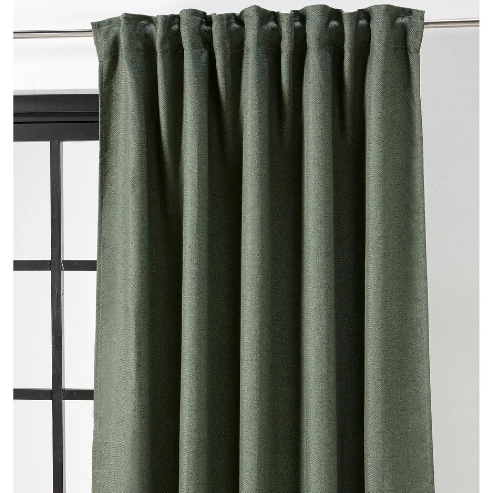 Kwantum Kant En Klaar Gordijn Ziva Donkergroen