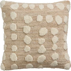 Kwantum Kussen Chenille Dot Naturel 45x45 Cm