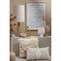 Kwantum Kussen Garat Off-White 45x45 Cm