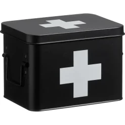 Kwantum Medicijnbox Zwart 15,5x21,5x15,5 Cm