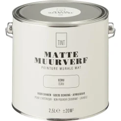 Kwantum Muurverf Mat Ecru 2.5 L