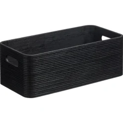 Kwantum Opbergkist Husum Zwart 38x17x12 Cm