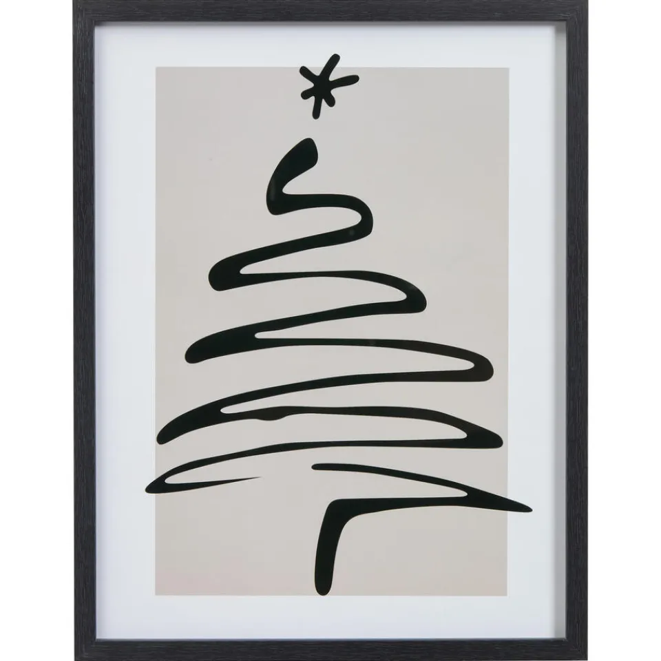 Kwantum Poster Kerst Wit/Zwart