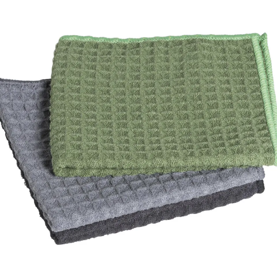 Kwantum Schoonmaakdoek Leger/Groen - 3 Stuks