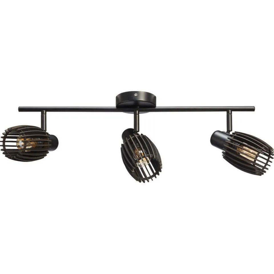 Kwantum Spot Apulu Zwart 3-lichts