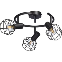 Kwantum Spot Deva Zwart - 3-lichts