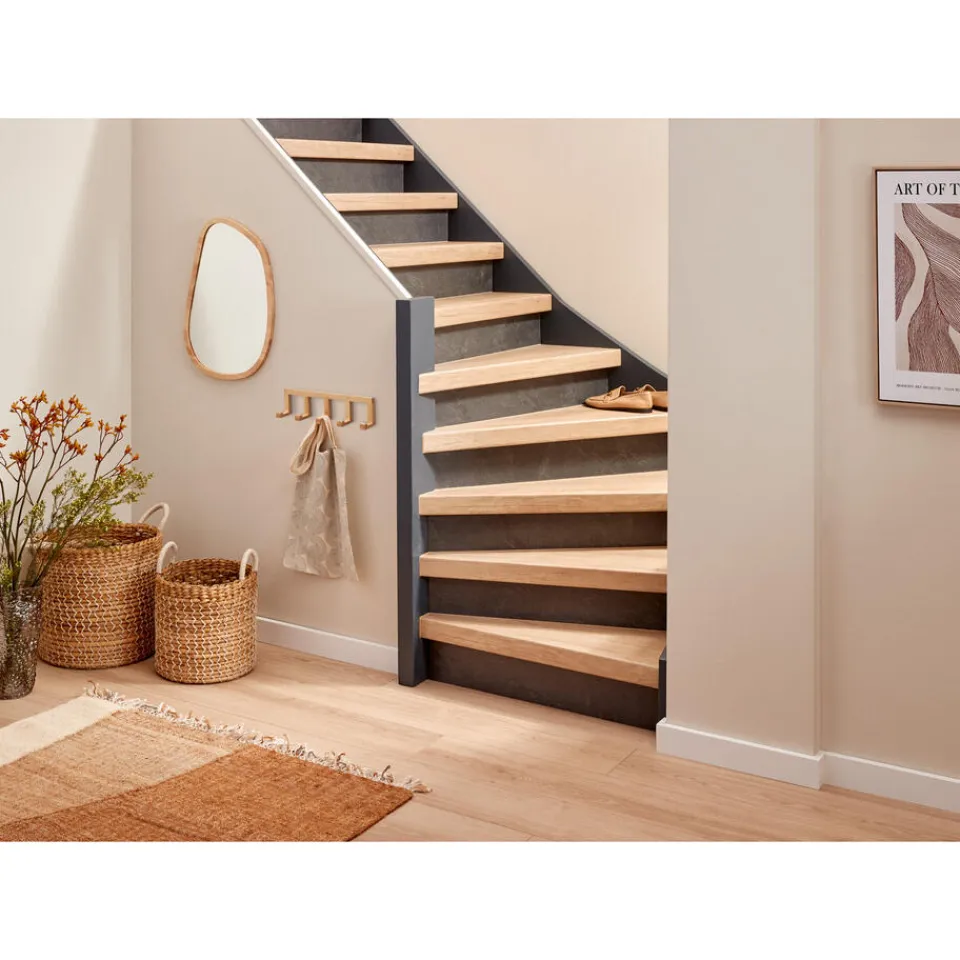 Kwantum Stootbord Concrete Antraciet 2st - 90cm