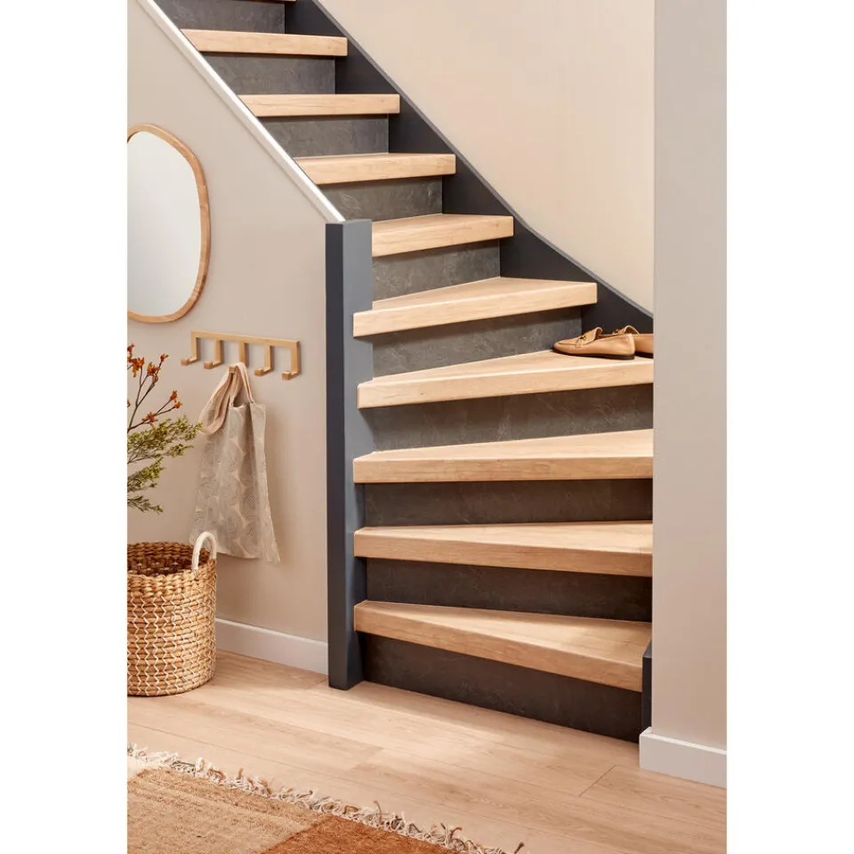 Kwantum Stootbord Concrete Antraciet 2st - 90cm