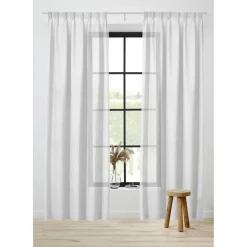 Kwantum Vitrage Viola Wit 150 Cm