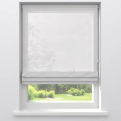 Kwantum Vitrage Violet Wit 215 Cm