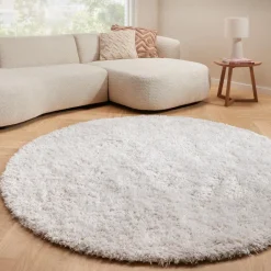 Kwantum Vloerkleed Cailou Wit ø 180 Cm