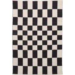 Kwantum Vloerkleed Damon Wit/Zwart